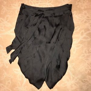 Worn Twice! Black Wrap Tie Skirt 🖤